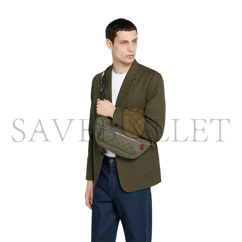 G*u*i gg canvas large slingbag 834462 (34*15*10cm)